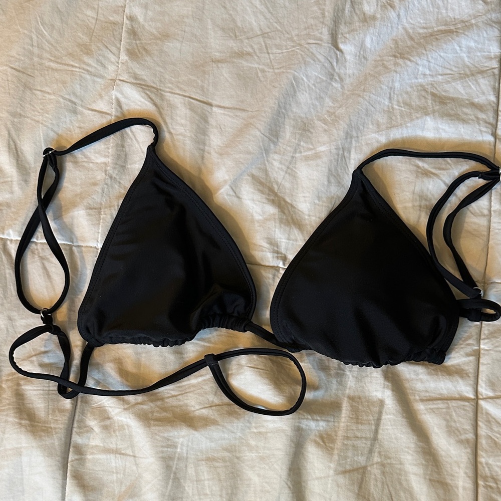 Forever 21 Black Triangle Bikini Top
